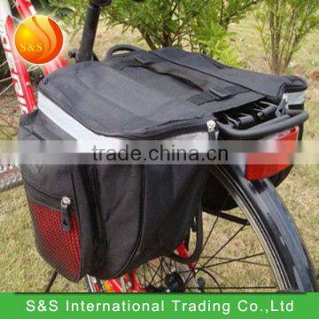 18L Outdoor Waterproof Black Bicycle Big Rear Seat Tail Pannier Bag