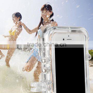 Extreme Sports Waterproof Case With 170 Degrees Wide Angle Lens for IPhone 6 & 6s, Compatible With Camera Accessories(Gold) photo-6