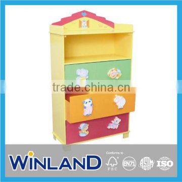 Kids Wooden Design 3 Drawer Cabinet