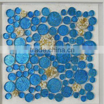 Cheap price laminate crystal glass mixed brushed stainless steel mosaic                        
                                                                                Supplier's Choice