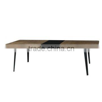 Modern extending solid wood dining table set for European