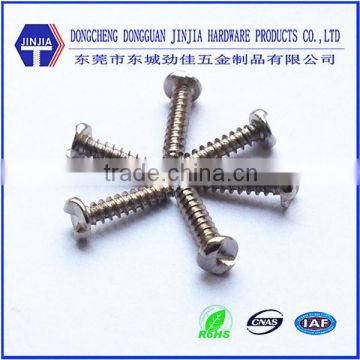 m2.85*12 steel nickel self tapping one-way slotted screws