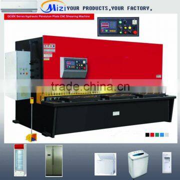 CNC hydraulic swing ,Hydraulic guillotine shearing machine,refrigeration equipment ,Hydraulic Guillotine Swing beam Shear QC12K,