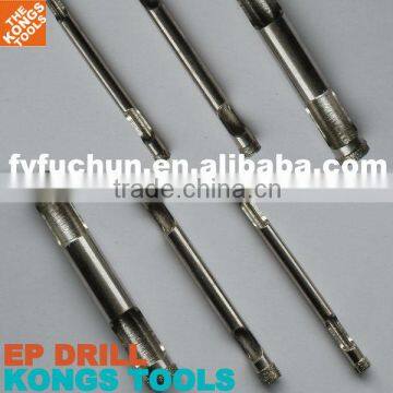 Core Drill: Electroplated Diamond Core Drill Bit - Double Top