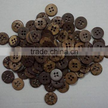 Four Holes Fashionable Coconut Shell Button Size 22L