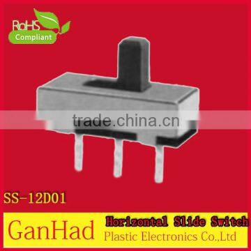 High quality 1P2T 0.3A 50V AC slide switch