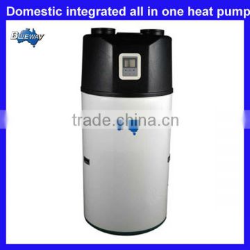 Domestic ductless heat pump water heater