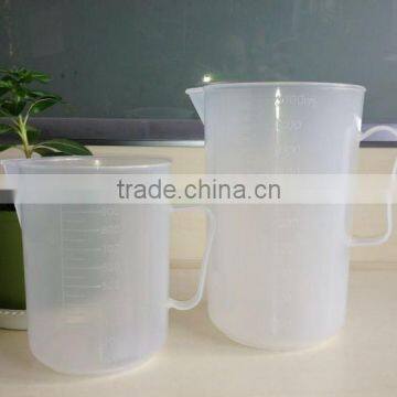 plastic measuring beaker