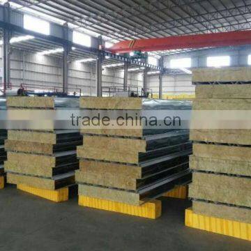 fireproof and waterproof rock wool sandwich panel