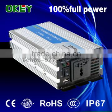 Household off-grid solar power inverter DC to AC CE RoHS OPIP-500 12v to 110v/220v high frequency sine wave power inverter