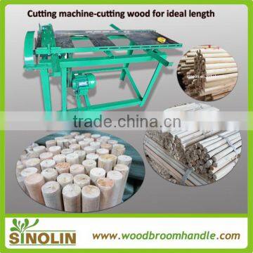 SINOLIN broom handle machinery for sale, wood stick cutting machine