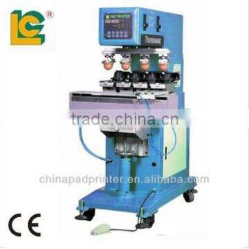 LC-SPM4-200T 4 Colour Sealed ink Cup tampo printing machine Pad Printer for Tags/Logo