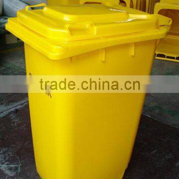 120L Plastic Wheeled Recycle waste bin dustbin with Lid for Sale