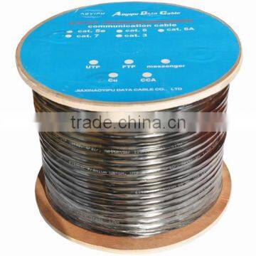 Frankever Wooden Packing Black FTP CAT5E With Messenger Lan Cable photo-2