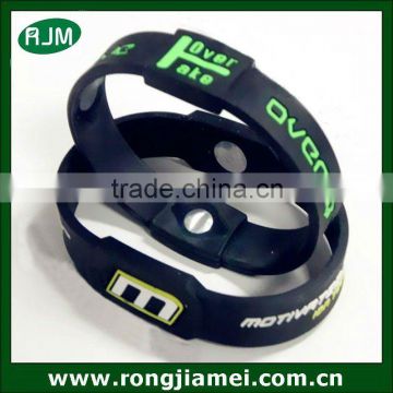 Cool Power Ion Silicone Sports Bracelet Wristband Band Energy