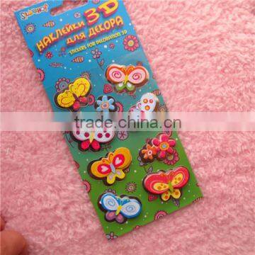 DIY cartoon Attractive foam kids 3d handmade art sticker,3d handmade sticker,3d sticker