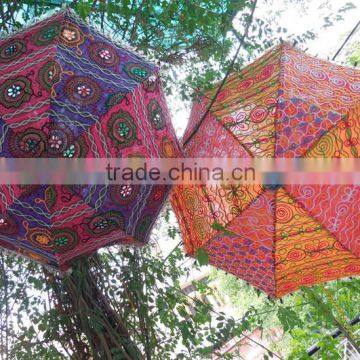 Home Decor Colorful Umbrella , Wedding decor use cotton sun parasols india