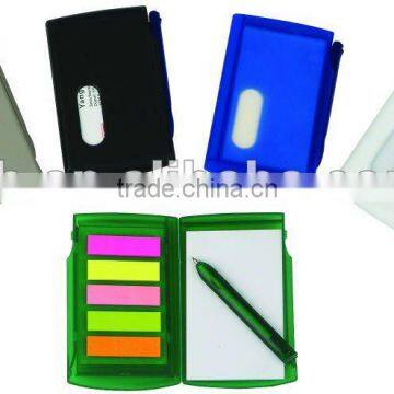 2011 hot style plastic cover notebook with pen