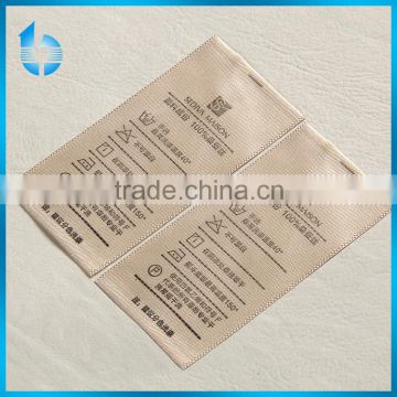 China label factory manufature printing washing care label for beaded garment