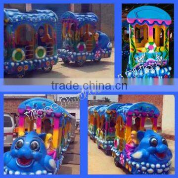 Ocean world trackless train specially designed for theme park