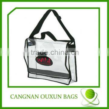 Stylish shiny pvc teen messenger bags