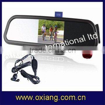 Bluetooth Handfree Car Rearview Mirror with FM transmitter