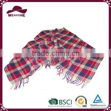 Alibaba China Fashion Bright Plaid Shawl