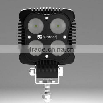 Waterproof 4" square 40W Cree LED truck lamp