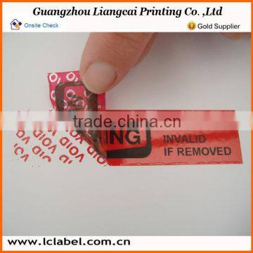 Sheet Packaging Sticker Paper Printed Void Logo Sticker photo-6