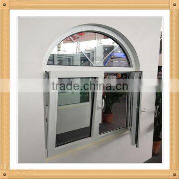 pvc arch windows/round pvc window/swing windows