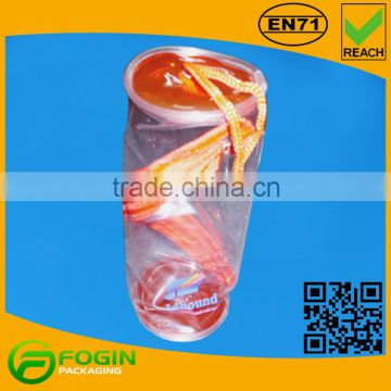 round cosmetic zipper pvc vinyl clear bag