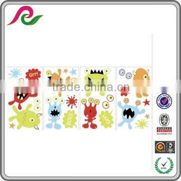 Custom design removable fluorescent sticker paper label