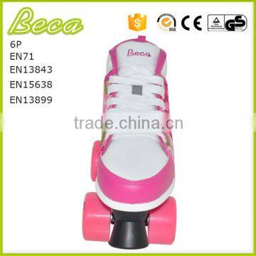 Wholesale New Design Fitness Pink PU Wheel Disco Quad Skate for Girls Quality Choice photo-3