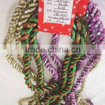 Decorative Colored Cheap Christmas Metallic Tinsel Garland