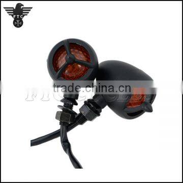 Classic Vintage LED Indicator Lamp With Black Tribar for Triumph Motorcycle photo-2