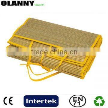 low price hot sale good supplier in bulk factory price yellow fold straw beach mat