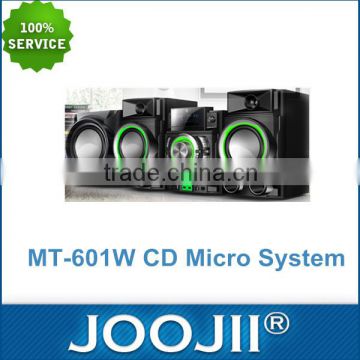 2016 new design CD micro Hifi system with FM Radio/VFD Display /single color Lighting. Hot selling Hifi speaker system