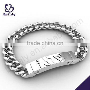 China Manufacturer 2015 latest stainless steel male bracelet