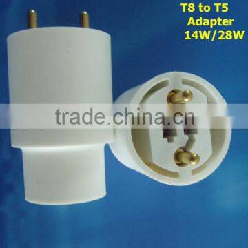 14w T8 to T5 energy-saving lamp holder adapter