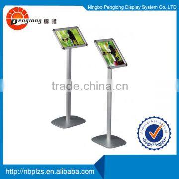 aluminum floor stand aluminum sign post hotel lobby display portable free standing signs                        
                                                Quality Choice