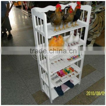 White Wooden Cheap display cabinet for Shoe Used