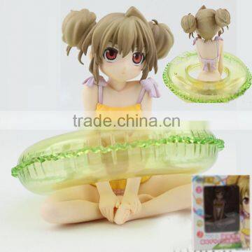 cute doll decoration mini inflatable swim ring for carton model