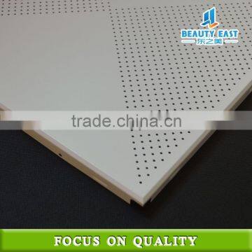 Decorative clip in aluminum sheet metal ceiling