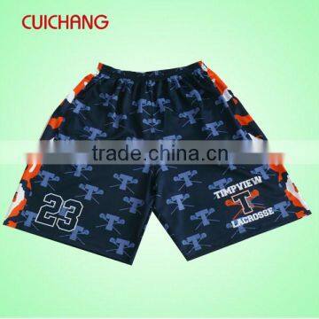 professional sublimation custom lacrosse shorts