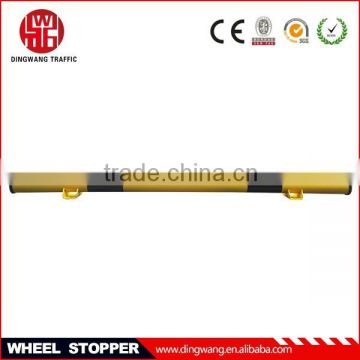 Steel yellow parking blocks wheel stopper