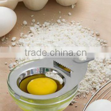 Stainless Steel Egg Yolk Separator Egg White Separator Food Grade Kitchen Gadget - Silver