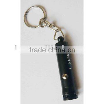 Promotional Wholesale Custom LED Torch Keychain/keyring/keyholder