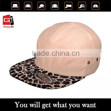 OEM Promotional Wholesale 5 Panel Cotton Caps Snapback Caps