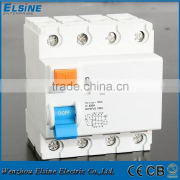 4 Pole ID model RCCB ELCB RCD 16A-100A 230/400V Residual Current Circuit Breakers