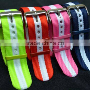 2016 high quality watch band nylon wristband adjustable nylon strap nato strap